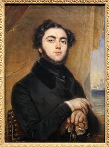 Eugene Suen (1804-1857), ranskalaisen kirjailijan, Pariisin mysteerien kirjoittajan ja vaeltavan juutalaisen muotokuva. Gabriel Lepaullen (1804-1886) maalaus. Valokuvaus, KIM Youngtae, Pariisi, Musee Carnavalet.