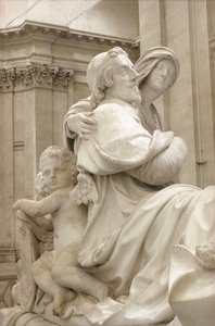Yksityiskohta Armand-Jean du Plessisin hautausmuistomerkistä, kardinaali Richelieu 1585-1642, 1694 marmori katso myös 245284