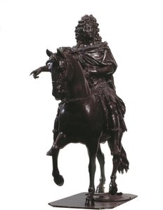 Ranskan kuninkaan Ludvig XIV:n ratsastusmuotokuva (pronssiveistos tekijältä Francois Girardon