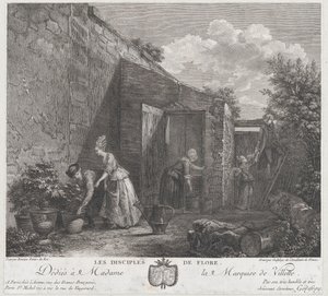 Floran opetuslapset, 1778. tekijältä Francois Godefroy