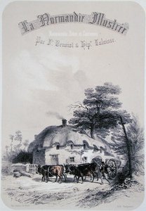 Etukuva Normandian Ornen aluetta käsittelevästä luvusta "La Normandie Illustreesta", kaivertanut Charpentier, julkaistu Nantesissa 1852 (kaiverrus) tekijältä Francois Hippolyte (after) Lalaisse
