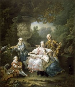 Louis II du Bouchet de Sourches perheineen tekijältä Francois Hubert Drouais