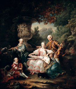 Louis du Bouchet (1645-1716) Marquis de Sourches ja hänen perheensä, 1750
