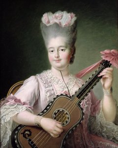 Muotokuva ranskalaisesta Marie-Clothildestä (1759-1802), joka tunnetaan myös nimellä Madame Clothilde, Sardinian kuningatar, 1775 (kunnostuksen jälkeen)