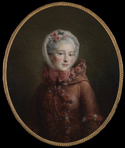 Prinsessa Natalya Petrovna Galitzinen muotokuva 1741-1837, 1760 tekijältä Francois Hubert Drouais