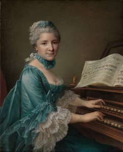 Naisen muotokuva, jonka sanotaan olevan rouva Charles Simon Favart, 1757 tekijältä Francois Hubert Drouais