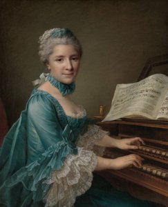 Naisen muotokuva, jonka sanotaan olevan rouva Charles Simon Favart..., 1757. tekijältä Francois Hubert Drouais
