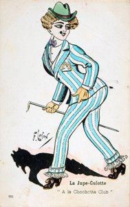Jaettu hame, 1900-luku