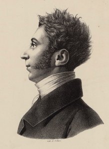 Franz Xavier Wolfgang Mozartin muotokuva 1791-1844, 1820-luku. tekijältä Francois Le Villain