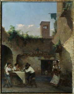 Rooma, taverna tekijältä Francois Louis David Bocion