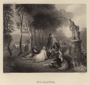 Kenttäjuhla tekijältä Francois Louis Joseph Watteau