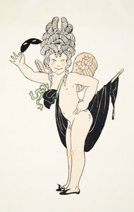 Cherub Personages de Comedien pubista. 1922 (stensiiliprintti) tekijältä Francois-Louis Schmied