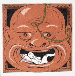 Kasvonaamio, pubi. 1922 (stensiiliprintti) tekijältä Francois-Louis Schmied