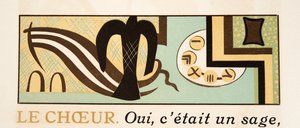 Graafinen kuvitus teoksesta Prometheus kahleissa, Aiskhylos, julkaisu. 1941 (sabluunapainatus) tekijältä Francois-Louis Schmied