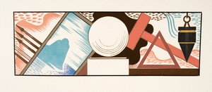 Graafinen kuvitus teoksesta Prometheus kahleissa, Aiskhylos, julkaisu. 1941 (sabluunapainatus) tekijältä Francois-Louis Schmied