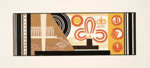 Graafinen kuvitus teoksesta Prometheus kahleissa, Aiskhylos, julkaisu. 1941 (sabluunapainatus) tekijältä Francois-Louis Schmied