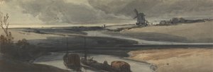 Ranskalainen kanavakohtaus, 1810 (wc paperilla)
