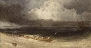 Haaksirikkoutunut merimies tekijältä Francois Louis Thomas Francia