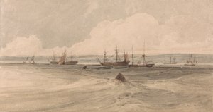 Näkymä Sheernessistä tekijältä Francois Louis Thomas Francia