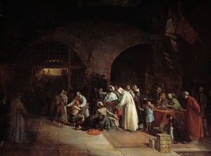Algerian ranskalainen kolonisaatio: "" Vankien lunastus Algerian vankiloissa"" François Marius Granet