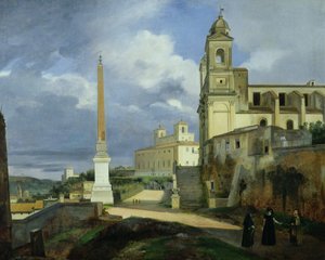 Trinita dei Monti ja Villa Medici, Rooma tekijältä Francois Marius Granet