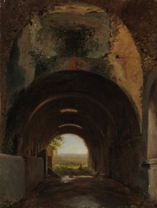 Näkymä Maecenasin huvilan tallissa, Tivolissa, n. 1805-10. tekijältä Francois Marius Granet