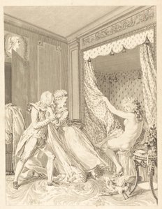 Välinpitämätön tekijältä Francois Nicolas Barthelemy Dequevauviller after Antoine Borel