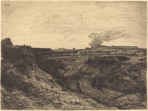 Louhos lähellä Montmartrea tekijältä Francois Nicolas Chifflart
