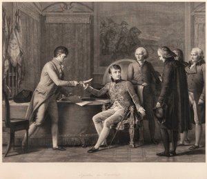 Ranskan ja Pyhän istuimen välisen konkordaatin allekirjoittaminen 15. heinäkuuta 1801. tekijältä Francois Pascal Simon Gerard