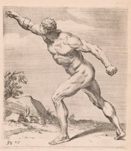 Nude Fighting Man, sivukuva, käännetty vasemmalle [levy 27]