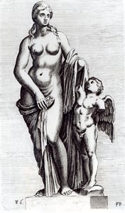 Taivaallinen Venus, n. 1653 (etsaus) (bw kuva) tekijältä Francois Perrier
