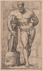 Farnese Hercules, näkymä edestä [levy 2] tekijältä Francois Perrier