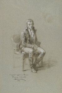 Istuva mieshahmo tekijältä Francois Schommer