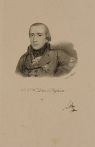 Louis Antoine Henri de Bourbon (1772-1804) Enghienin herttua yllään Conde-univormussa tekijältä Francois Seraphin Delpech