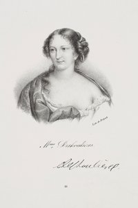 Kirjailija Antoinette Des Houlièresin muotokuva tekijältä Francois Seraphin Delpech