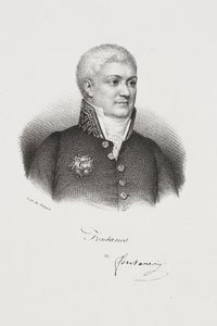 Kirjailija Louis Jean-Pierre, markiisi de Fontanesin muotokuva tekijältä Francois Seraphin Delpech