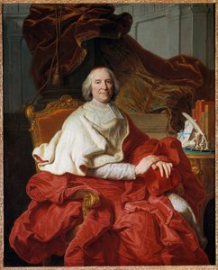 Muotokuva Andre Herculesta (1653-1743), Fleuryn kardinaalista, Prelatista ja Francois Stiemartin (1680-1740) poliitikosta, Hyacinthe Rigaudin (1659-1743) 1700-luvun su. 1,6x1,29 m - Andre Herculen (1653-1743), kardinaali Fleury prelaatin ja tekijältä Francois Stiemart