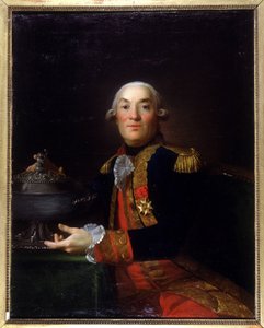 Georges Peville the Pelley muotokuva. Sotamies, merivoimien upseeri, amiraali, merivoimien ministeri. maalaus François - Valentin Gazard. Old Granville Museum tekijältä Francois Valentin Gazard