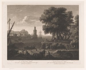 Näkymä rannikolle lähellä Napolia Näkymä Napolin lähellä / Vüe des Environs de Naples (otsikko esineessä)