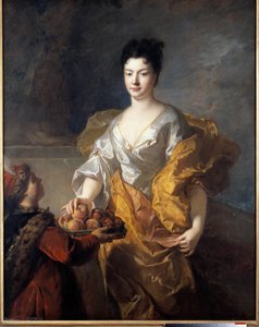 Voiman herttuattaren muotokuva. François De Troyn maalaus (1645-1730)