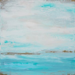 Turquoise Horizon – abstrakti tekijältä Françoise Wattré