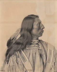 Muotokuva Jack Red Cloudista, sioux-intiaanista, 1800-luvun lopulla. tekijältä Frank A. Rinehart