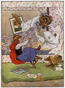 Punahilkka (väri litho) tekijältä Frank Adams