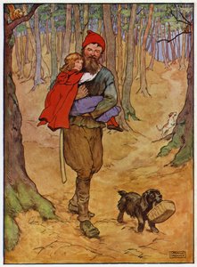 Punahilkka (väri litho) tekijältä Frank Adams