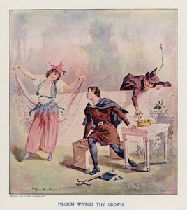 Pyhiinvaeltaja varo kruunuasi (värilitografia)