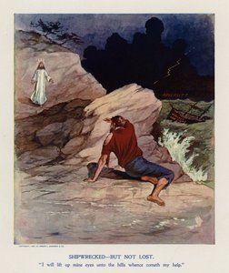 Haaksirikkoutunut, mutta ei kadonnut (värilitografia)