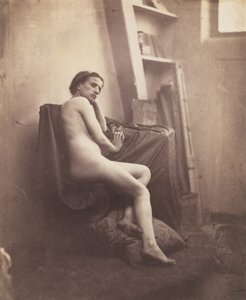 [Naisten alastonkuva studiossa], 1856-59.