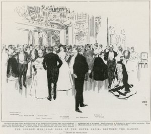 Gordonin muistojuhla Hotel Cecilissä, tanssien välissä (litho) tekijältä Frank Craig