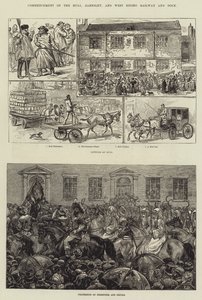 Hullin, Barnsleyn ja West Ridingin rautatien ja sataman aloitus