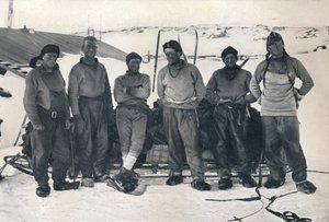 Liut. Campbells Party heidän paluullaan Cape Evansiin, 7. marraskuuta 1912, 1913